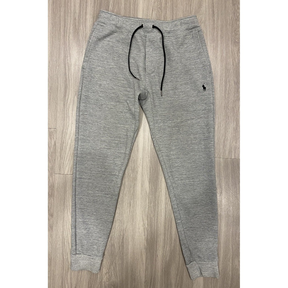 Polo Ralph Lauren Mens Heather Gray Jogger Sweatpants Cozy Size Small S EUC